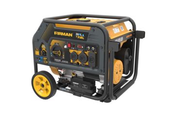 Image of Firman Power and Equipment 4550/3650 Watt Dual Fuel Electric Start Generator, cETL, CARB, Yellow FGH03651