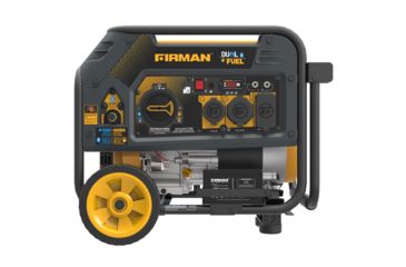 Image of Firman Power and Equipment 4550/3650 Watt Dual Fuel Electric Start Generator, cETL, CARB, Yellow FGH03651