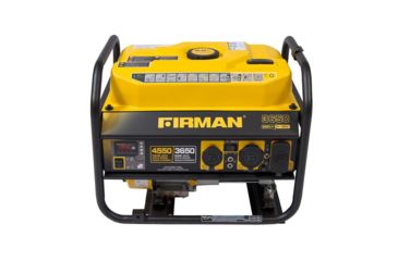 Image of Firman Power and Equipment 4550/3650 Watt, Dual Voltage, Gas Powered Performance Portable Generator w/Extended Run Time, Black P03606