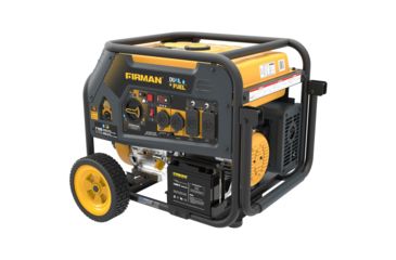 Image of Firman Power and Equipment 7100/5700 Watt Dual Fuel Electric Start Generator, cETL, Yellow FGH05753