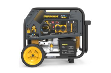 Image of Firman Power and Equipment 7100/5700 Watt Dual Fuel Electric Start Generator, cETL, Yellow FGH05753