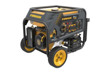 Image of Firman Power and Equipment 7100/5700 Watt Dual Fuel Electric Start Generator, cETL, Yellow FGH05753