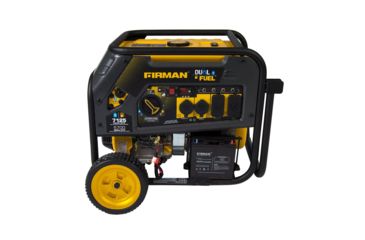 Image of Firman Power and Equipment 7100/5700 Watt, Dual Fuel Hybrid Series Generator w/Electric Start, Extended Run Time, Black H05751
