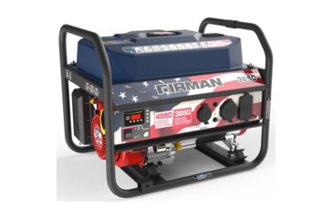 Image of Firman Power and Equipment Firman P03611 4550/3650 Watt Gas Recoil Start Generator, EPA Only, Stars and Stripes FGP03611