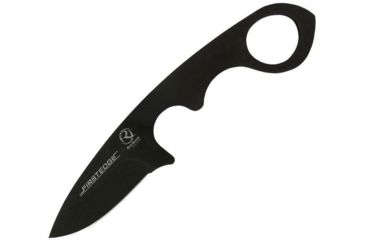 Image of First Edge HR-2 Ryan Hoover Droppoint Fine Edge Fixed Blade Knife, Elmax Oxide Blade, Black, Droppoint Medium Size, 4350