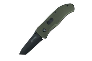 Image of First Edge Hrk Tanto Fixed Blade Knife Fine Edge, Elmax Black Oxide Blade, Coarse Green, 11050-BLG