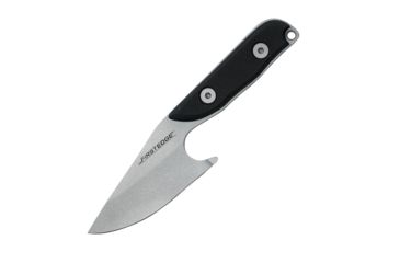 Image of First Edge Stingray Fixed Blade Knife Fine Edge, Elmax Bead Blast Blade, Coarse Black, 11140-BBB