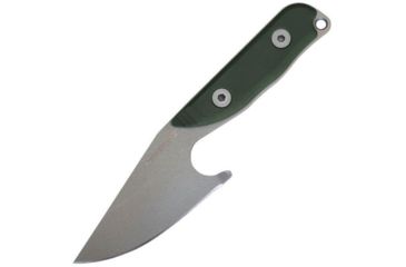Image of First Edge Stingray Fixed Blade Knife Fine Edge, Elmax Bead Blast Blade, Coarse Green, 11140-BBG