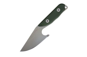 Image of First Edge Stingray Fixed Blade Knife Fine Edge, Elmax Bead Blast Blade, Coarse Green, 11140-BBG