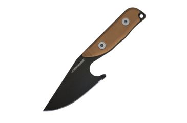 Image of First Edge Stingray Fixed Blade Knife Fine Edge, Elmax Black Oxide Blade, Coarse Tan, 11140-BLT