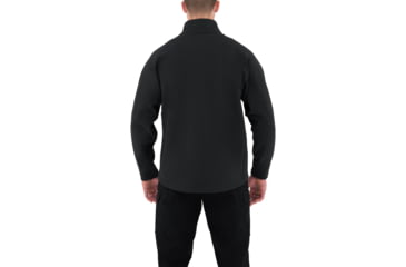Image of First Tactical Cotton Job Shirt 1/4 Zip - Mens, Black, Small, R, 118507-019-S-R