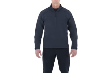 Image of First Tactical Cotton Job Shirt 1/4 Zip - Mens, Midnight Navy, Extra Small, R, 118507-729-XS-R