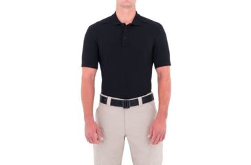 Image of First Tactical Mens Cotton S/S Polo, Black, 4XL Regular 112505-019-4XL-R