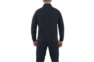 Image of First Tactical Mens Ctn Job Shirt 1/4 Zip, Midnight Navy, 4XL Regular 118507-729-4XL-R