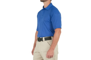 Image of First Tactical Performance Short Sleeve Polo - Mens, Academy Blue, Tall/Large, 112509-691-L-T