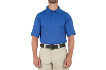 Image of First Tactical Performance Short Sleeve Polo - Mens, Academy Blue, Tall/Large, 112509-691-L-T
