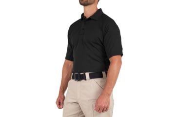 Image of First Tactical Performance Short Sleeve Polo - Mens, Black, Tall/2XL, 112509-019-XXL-T