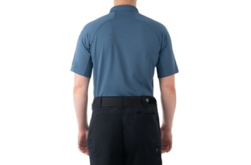 Image of First Tactical Performance Short Sleeve Polo - Mens, French Blue, Tall/2XL, 112509-484-XXL-T