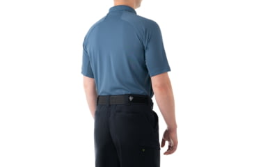 Image of First Tactical Performance Short Sleeve Polo - Mens, French Blue, Tall/2XL, 112509-484-XXL-T