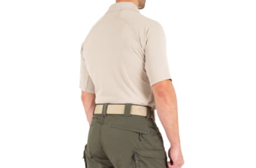 Image of First Tactical Performance Short Sleeve Polo - Mens, Khaki, Tall/2XL, 112509-055-XXL-T