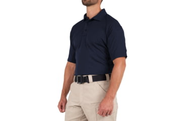 Image of First Tactical Performance Short Sleeve Polo - Mens, Midnight Blue, Tall/2XL, 112509-729-XXL-T