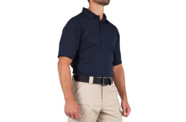 Image of First Tactical Performance Short Sleeve Polo - Mens, Midnight Blue, Tall/2XL, 112509-729-XXL-T