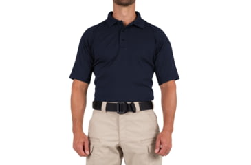 Image of First Tactical Performance Short Sleeve Polo - Mens, Midnight Blue, Tall/2XL, 112509-729-XXL-T