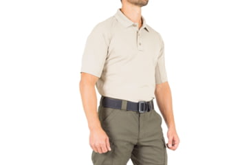 Image of First Tactical Performance Short Sleeve Polo - Mens, Silver Tan, Tall/2XL, 112509-065-XXL-T