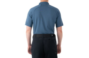 Image of First Tactical Performance Short Sleeve Polo - Mens, Tall, French Blue, 5XL, 112509-484-5XL-T