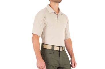 Image of First Tactical Performance Short Sleeve Polo - Mens, Tall, Khaki, 5XL, 112509-055-5XL-T