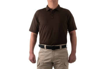 Image of First Tactical Performance Short Sleeve Polo - Mens, Tall, Kodiak Brown, 6XL, 112509-182-6XL-T