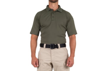 Image of First Tactical Performance Short Sleeve Polo - Mens, Tall, OD Green, 6XL, 112509-830-6XL-T