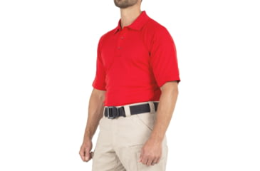 Image of First Tactical Performance Short Sleeve Polo - Mens, Tall, Red, 5XL, 112509-400-5XL-T