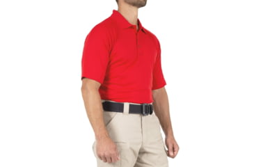 Image of First Tactical Performance Short Sleeve Polo - Mens, Tall, Red, 5XL, 112509-400-5XL-T