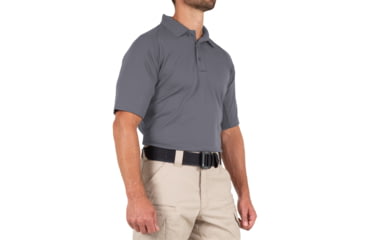 Image of First Tactical Performance Short Sleeve Polo - Mens, Wolf Grey, Tall/Large, 112509-036-L-T