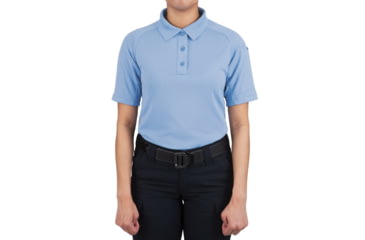Image of First Tactical Performance Short Sleeve Polo - Womens, Medium Blue, Large, 122509-781-L