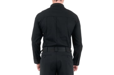 Image of First Tactical Pro Duty Unifrom Long Sleeve Shirt - Mens, Regular, Black, Extra Large, 111011-019-XL-R