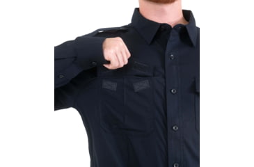 Image of First Tactical Pro Duty Unifrom Long Sleeve Shirt - Mens, Short, Midnight Navy, Medium, 111011-729-M-S