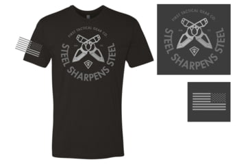 Image of First Tactical S Sharpens S T-Shirt - Men's, Large, Charcoal, 112532-017-L