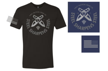 Image of First Tactical S Sharpens S T-Shirt - Men's, Extra Large, True Navy Heather, 112532-728-XL