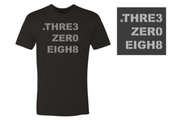 Image of First Tactical Three Zero Eight T-Shirt - Men's, 3XL, Charcoal, 112527-017-3XL