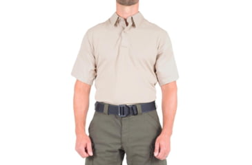 Image of First Tactical V2 Pro Performance Short Sleeve Shirt - Mens, Khaki, Small, R, 112012-055-S-R