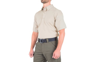 Image of First Tactical V2 Pro Performance Short Sleeve Shirt - Mens, Silver Tan, Large, T, 112012-065-L-T