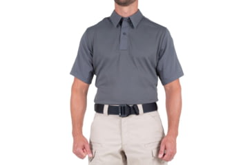 Image of First Tactical V2 Pro Performance Short Sleeve Shirt - Mens, Wolf Grey, Large, R, 112012-036-L-R