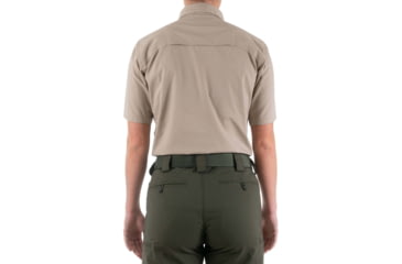 Image of First Tactical V2 Tactical Short Sleeve Shirt - Womens, Khaki, Large, 122007-055-L
