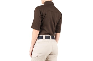 Image of First Tactical V2 Tactical Short Sleeve Shirt - Womens, Kodiak Brown, Medium, 122007-182-M