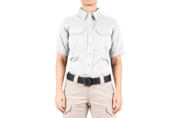Image of First Tactical V2 Tactical Short Sleeve Shirt - Womens, White, Extra Large, 122007-010-XL