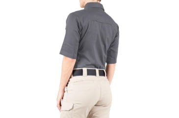Image of First Tactical V2 Tactical Short Sleeve Shirt - Womens, Wolf Grey, 2XL, 122007-036-XXL