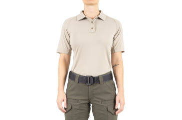 Image of First Tactical Performance Short Sleeve Polo - Women's, Silver Tan, 3XL, 122509-065-3XL