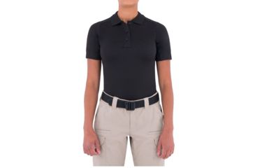 Image of First Tactical Womens Performance Ss Polo, Black, Extra Small 122509-019-XS